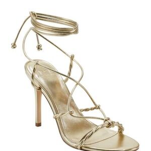 Marc Fisher Gold Heeled Sandals